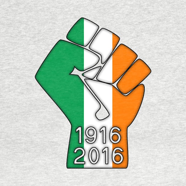 Ireland Fist 1916 Flag by SeattleDesignCompany